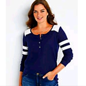 Maurice's cozy tunic Henley tee